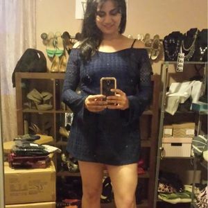 Paper Doll Blue Lace Dress